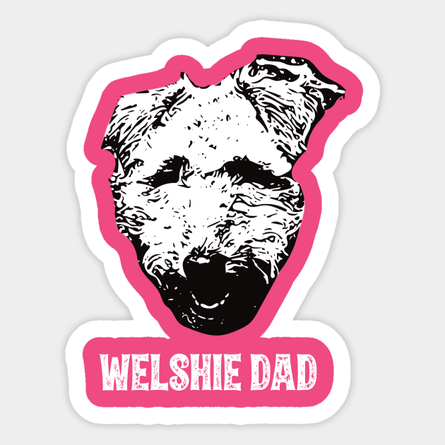 Welsh Terrier Dad Sticker by DoggyStyles